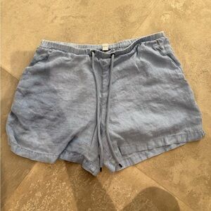James Perse Light Blue Linen Shorts